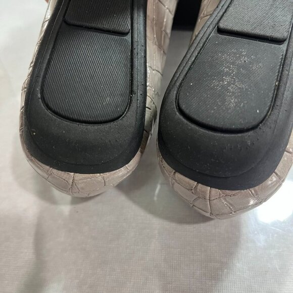 Anne Klein AK Sport Croc Embossed Loafers Comfort Flats Taupe 10M - Picture 6 of 16